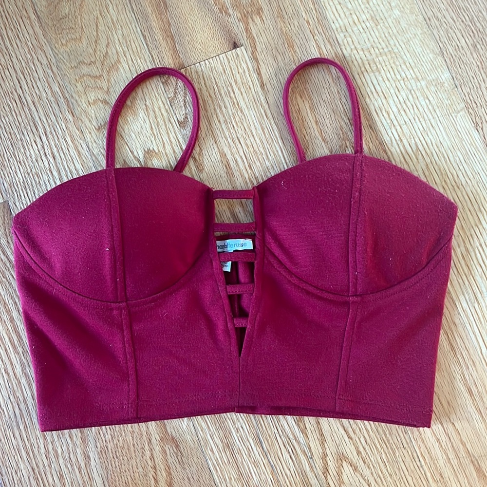 Red Crop Top - Picture 1 of 3
